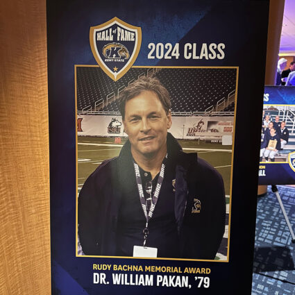 William Pakan, M.D., Crystal Clinic Orthopaedic Center Surgeon,  Inducted into Kent State University Varsity “K” Hall Of Fame