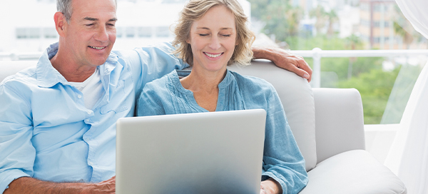 Patient Portal - Couples on a computer